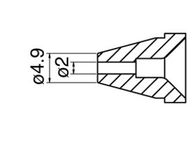 HAKKO Desoldering Nozzle N60-05, For FR400 2.0mm